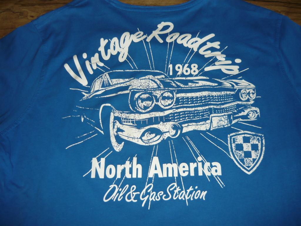 XXL T-Shirt : CADILLAC Eldorado Biarritz (Vintage Roadtrips), Ophalen of Verzenden, Gedragen, Blauw, Shirt