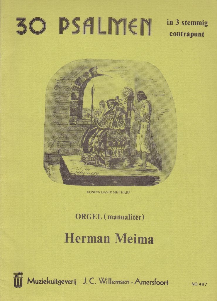 Herman Meima - 30 PSALMEN in 3 stemmig contrapunt, Muziek en Instrumenten, Ophalen of Verzenden, Gebruikt, Artiest of Componist