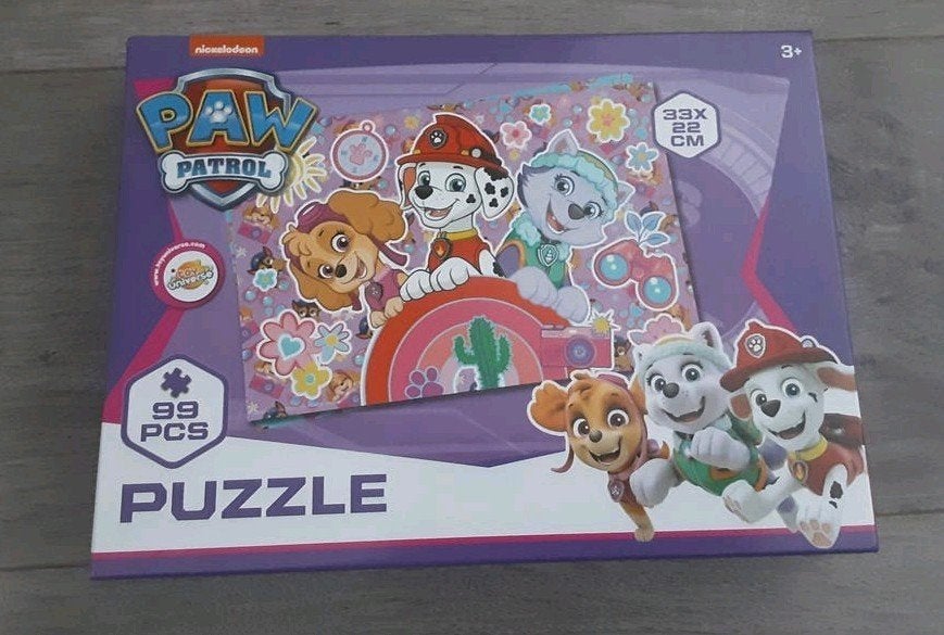 Paw Patrol Puzzel 99 Stukjes, Ophalen, Meer dan 50 stukjes, Zo goed als nieuw, 4 tot 6 jaar