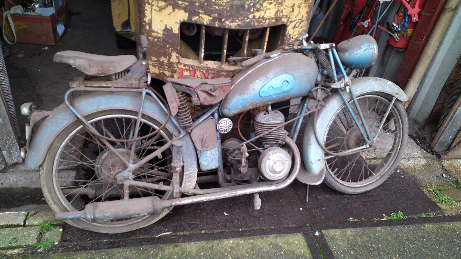 Oude motorfiets hirondelle 1947, Ophalen of Verzenden, Gebruikt