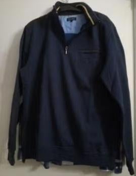 NIEUW John CABOT trui sweater rits kol kraag Blauw XL, Verzenden, Nieuw, Maat 56/58 (XL), Blauw