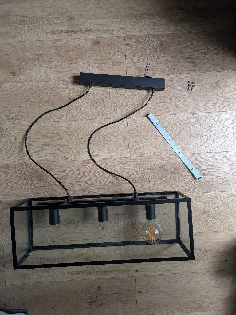 Eglo hanglamp zwart e27, Ophalen, Zo goed als nieuw, E27 (groot)