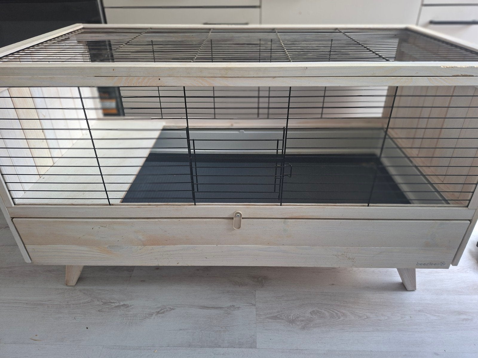 Konijnenhok Beeztees Alby 120 cm, Dieren en Toebehoren, Knaagdieren en Konijnen | Hokken en Kooien, Ophalen, 90 cm of meer, Hok