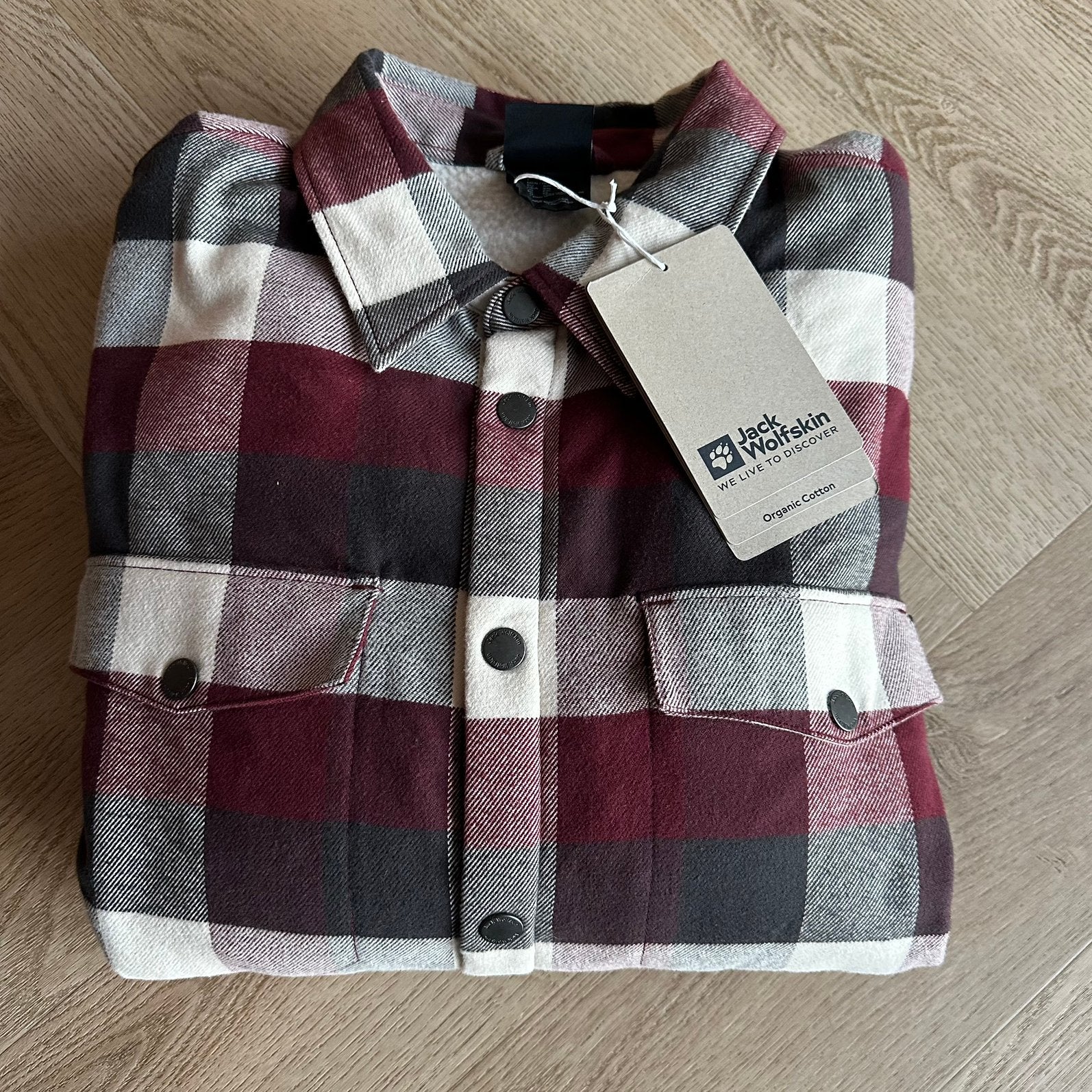 Jack Wolfskin - gevoerd heren overhemd - XXL - Nieuw, Ophalen of Verzenden, Nieuw, Overige maten, Rood