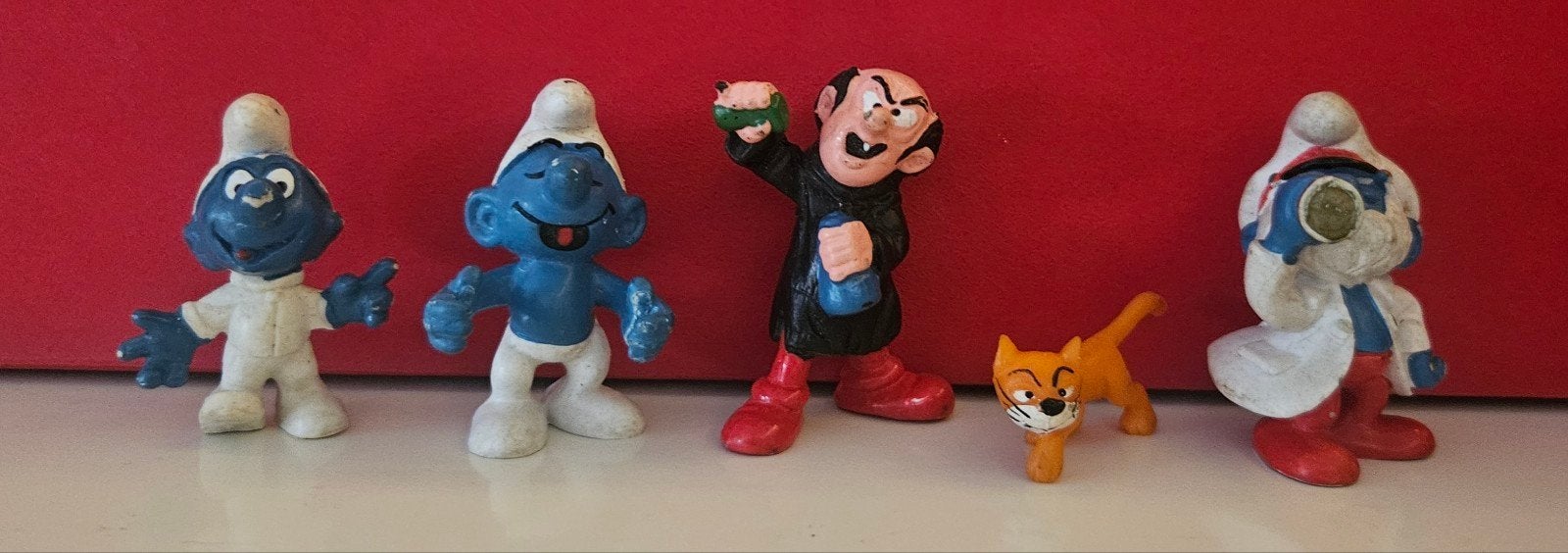 Bullyland Smurfen en Gargamel figuren set, Ophalen of Verzenden, Gebruikt