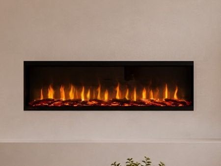 Lueno Elektrische Sfeerhaard 145x43cm met Afstandsbediening, Ophalen, Gebruikt, Hangende haard, Elektrische haard