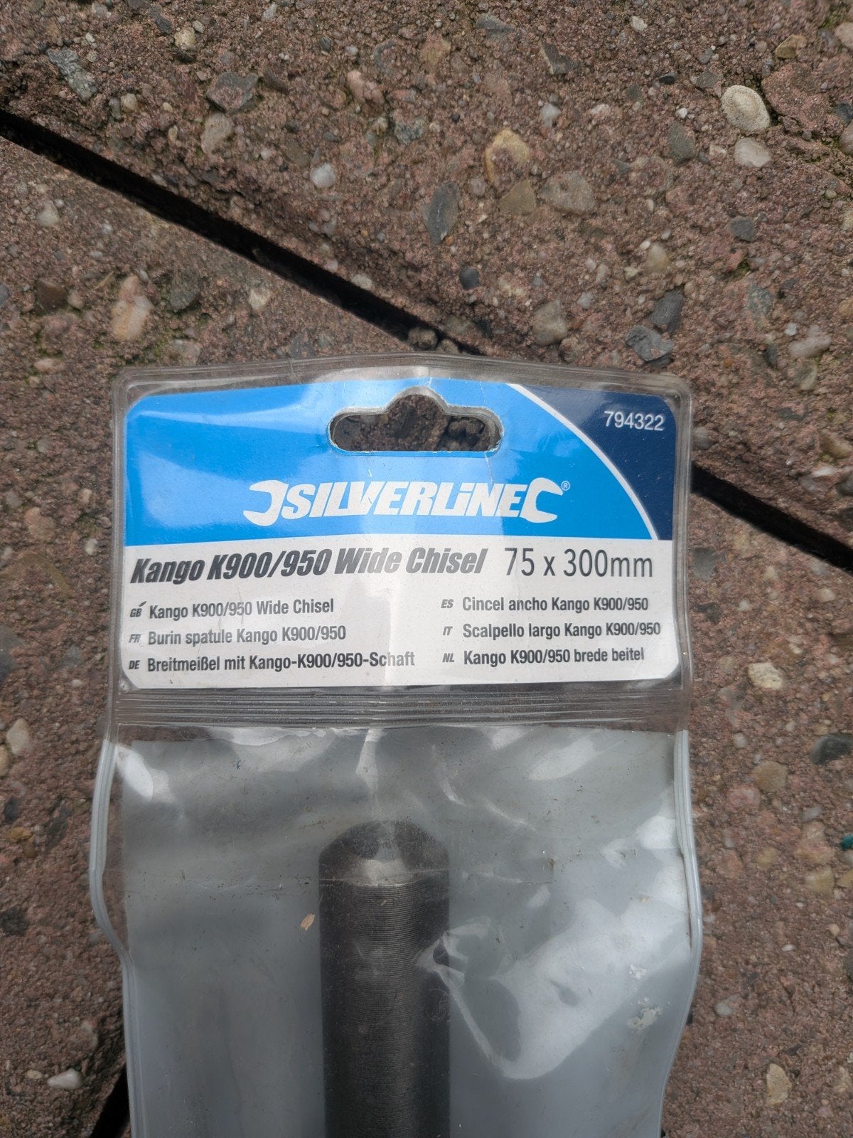 Silverline Kango K900/950 Brede Beitel 75x300mm, Ophalen, Nieuw, Beitel, Overige merken