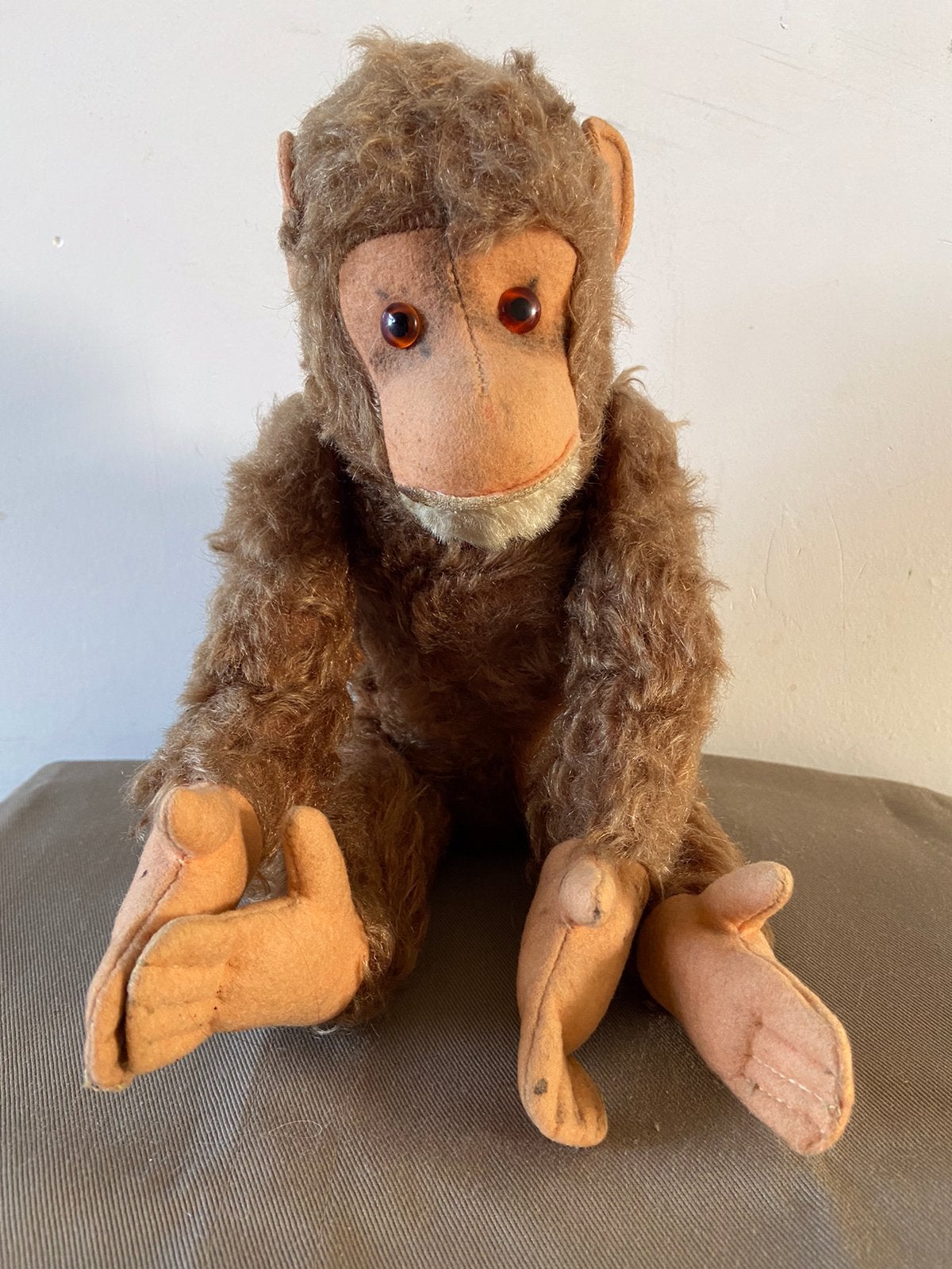 Hermann aap, mohair, 35cm, 50er jaren, Ophalen of Verzenden, Zo goed als nieuw, Overige typen, Overige merken