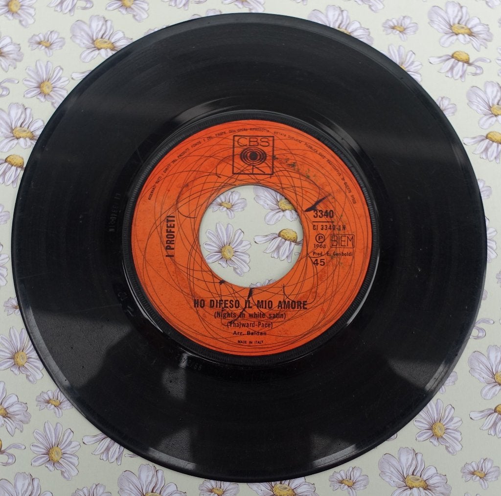 I Profeti - Ho Difeso Il Mio Amore (Nights In White Satin), Gebruikt, 7 inch, Pop, Overige typen