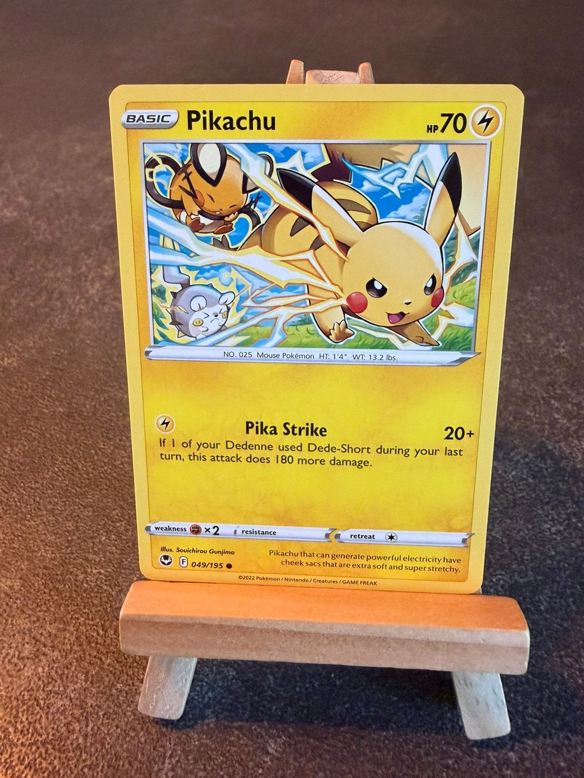 Pikachu 49 Pokémon Silver Tempest, Ophalen of Verzenden, Zo goed als nieuw