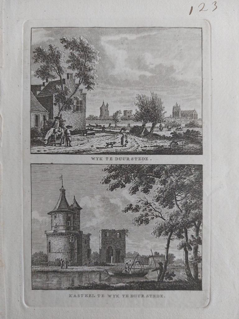 207-208 / Kasteel stad  Wyk by Duurstede Wijk bij Duurstede, Antiek en Kunst, Ophalen of Verzenden