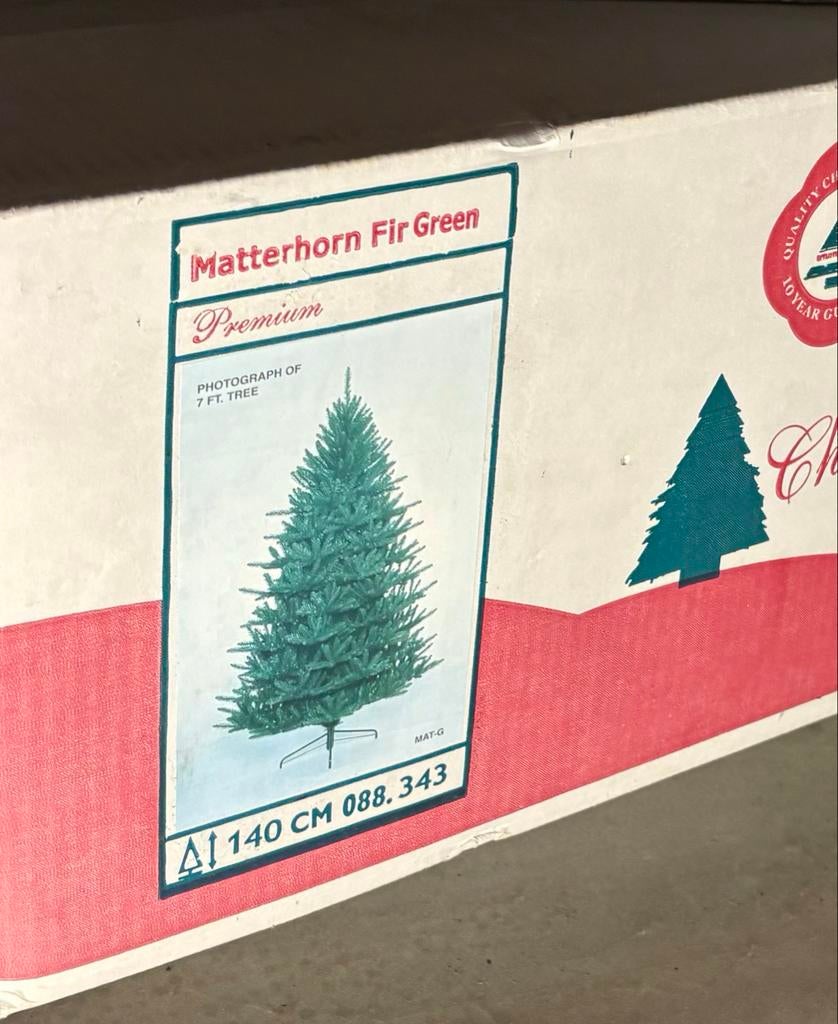 kunstkerstboom, Matterhorn Fir Green 140 cm., Diversen, Kerst, Ophalen, Gebruikt