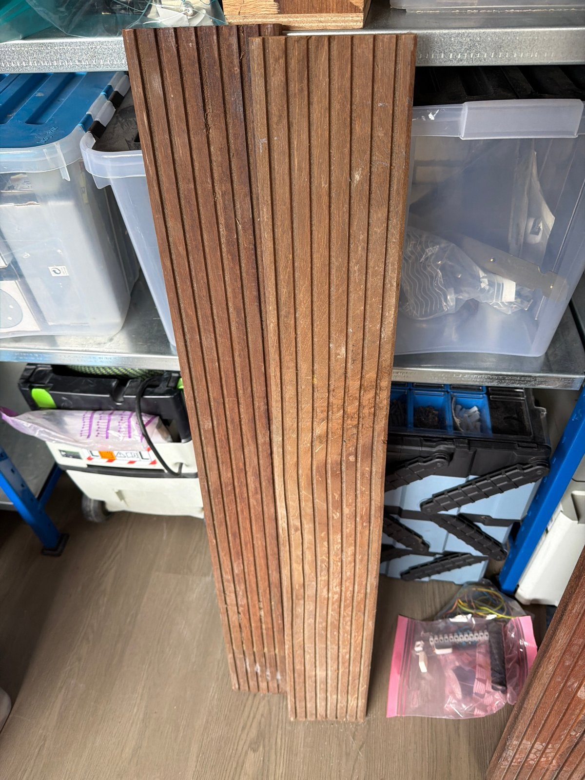 Hardhouten vlonder planken, ideaal voor diverse projecten, Ophalen, Minder dan 25 mm, Nieuw, Plank