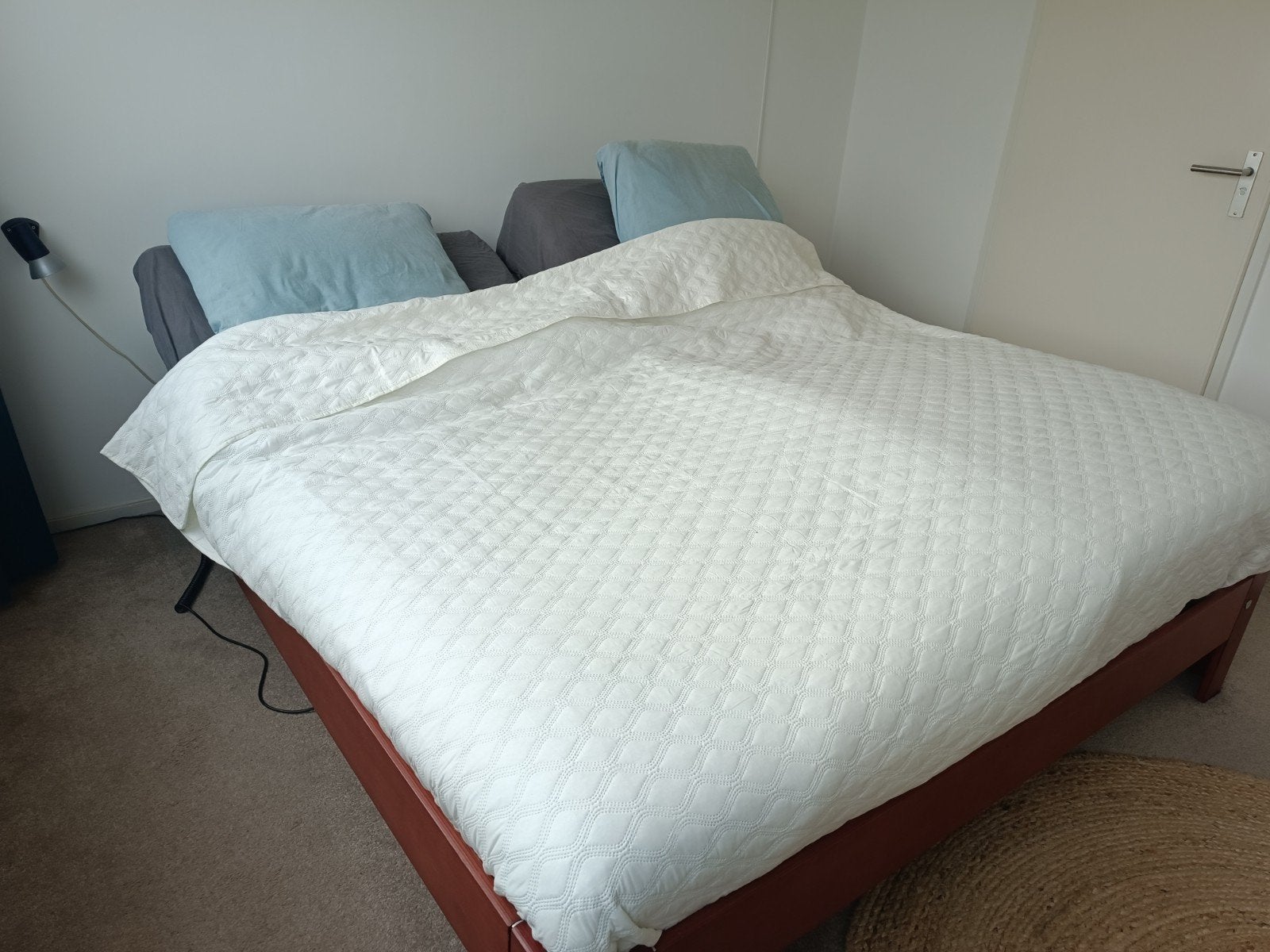 Auping, 2 pers elektr verst bed, bodems, matrassen, toppers, Huis en Inrichting, Ophalen, Overige kleuren, Tweepersoons, 200 cm