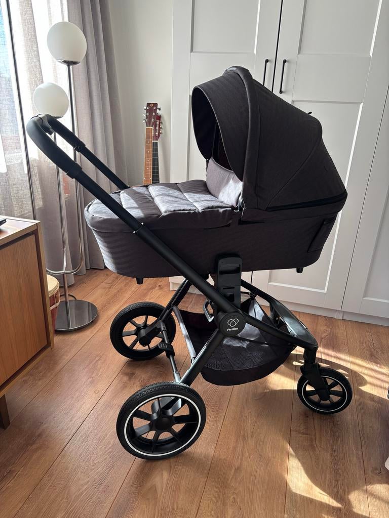 Pericles kinderwagen zwart/antraciet - Zeer goede staat, Kinderen en Baby's, Kinderwagens en Combinaties, Gebruikt, Met reiswieg