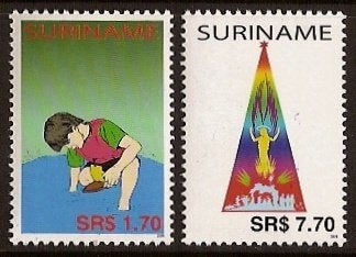 Suriname 1293/4 postfris Kinderpostzegels 2004, Postzegels en Munten, Ophalen of Verzenden, Postfris