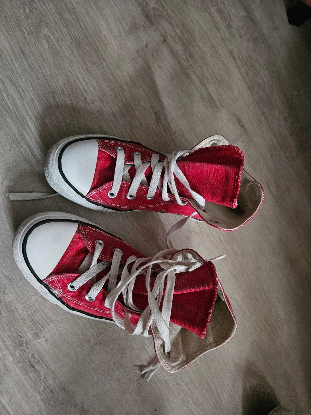Rode Converse, maat 37, Kleding | Dames, Ophalen of Verzenden, Sneakers of Gympen, Converse All Stars, Gedragen