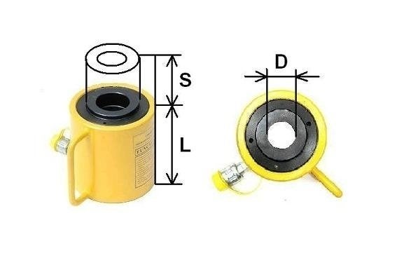 Cilinder hol  trekcilinder 50mm 100mm 700bar 10 tot 100 ton, Niet ingevuld, Niet ingevuld, Nieuw, Ophalen of Verzenden