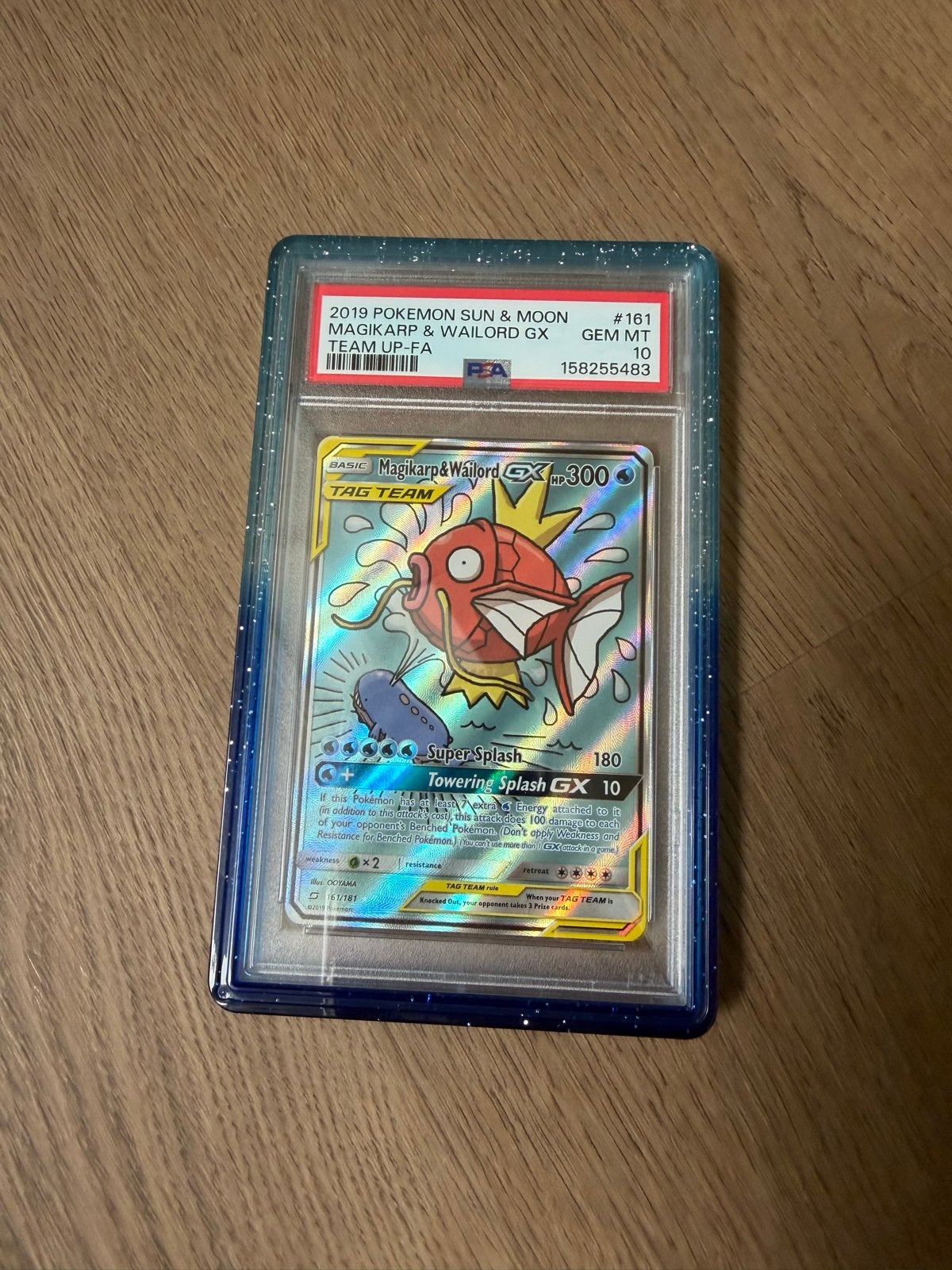Pokémon Magikarp & Wailord GX Team Up-FA PSA 10, Ophalen of Verzenden, Nieuw, Losse kaart