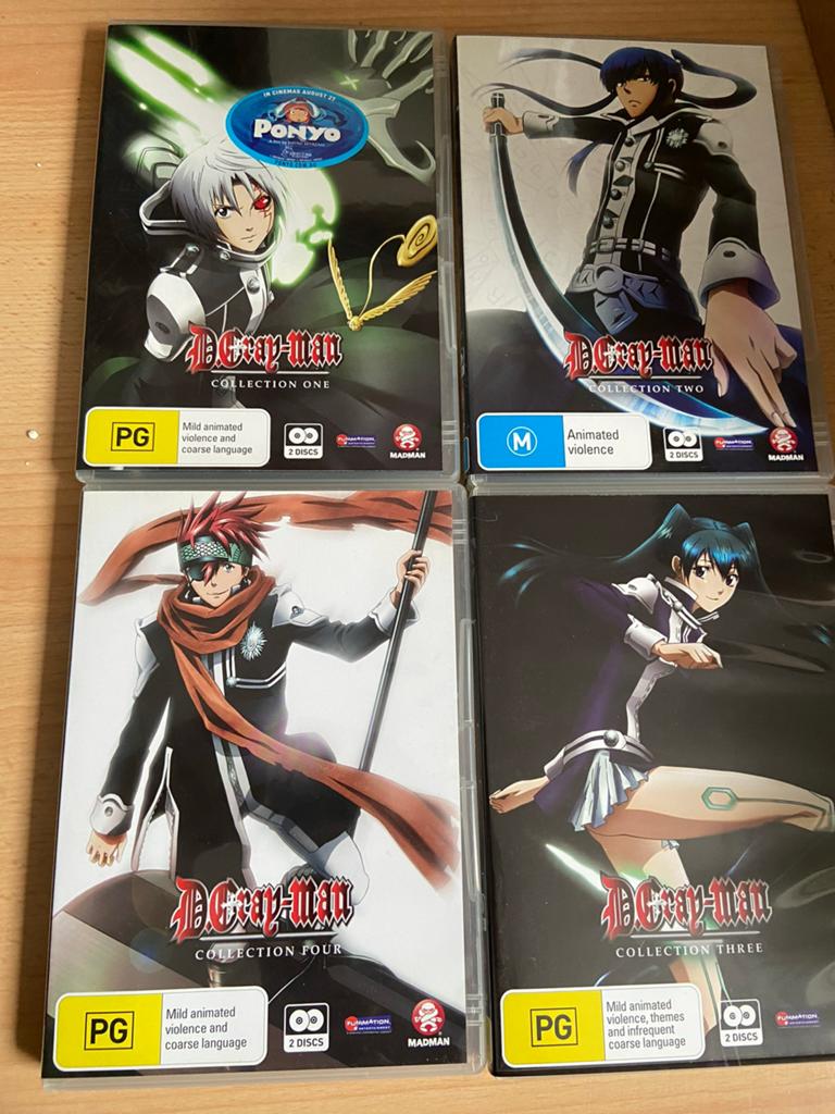 D-Gray Man Collection 1-4 Anime compleet, Vanaf 12 jaar, Ophalen of Verzenden, Zo goed als nieuw, Anime (Japans)