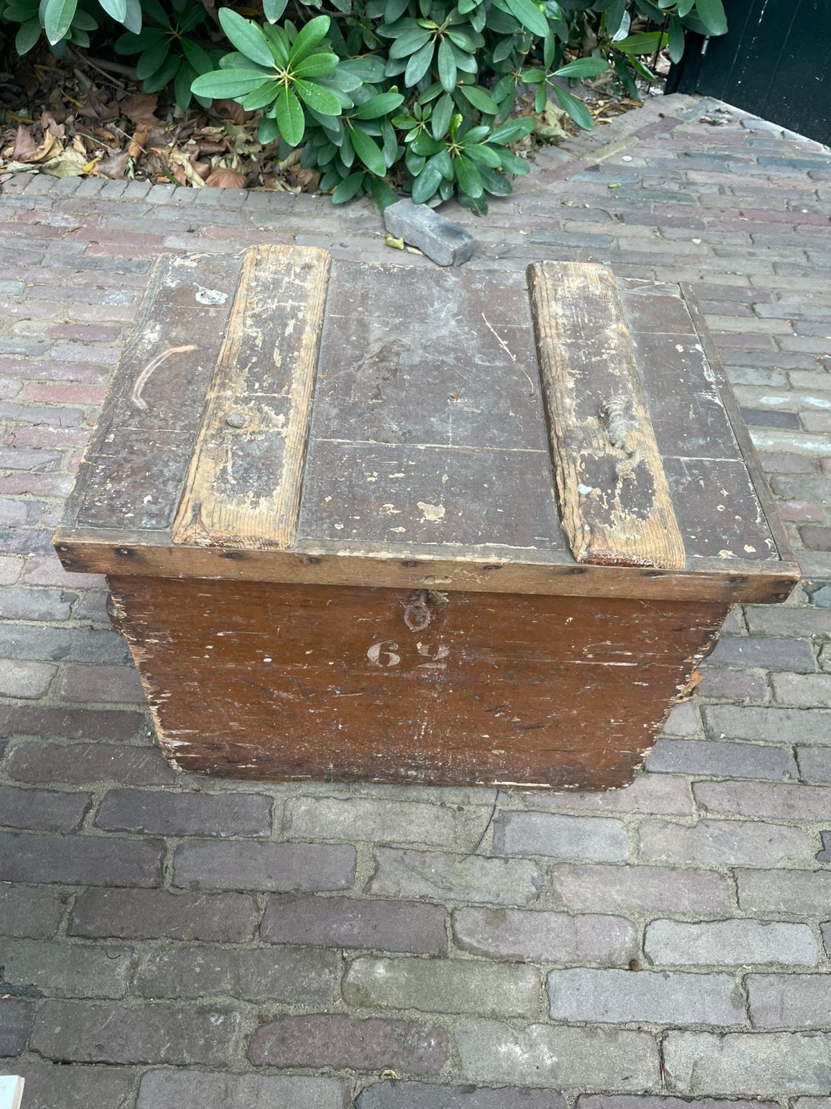 Houten militaire kisten 2 stuks, Ophalen, Zo goed als nieuw, 50 tot 100 cm, Minder dan 50 cm