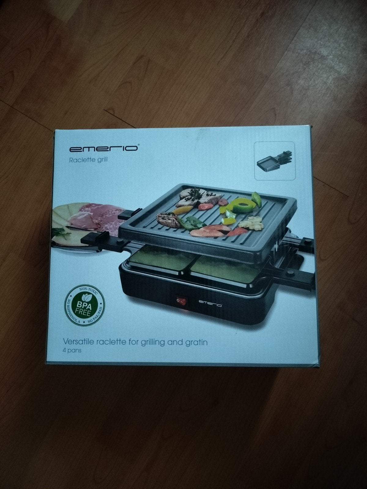 Emerio Raclette grill - Nieuw in doos, Witgoed en Apparatuur, Ophalen, Nieuw, Minder dan 4 personen