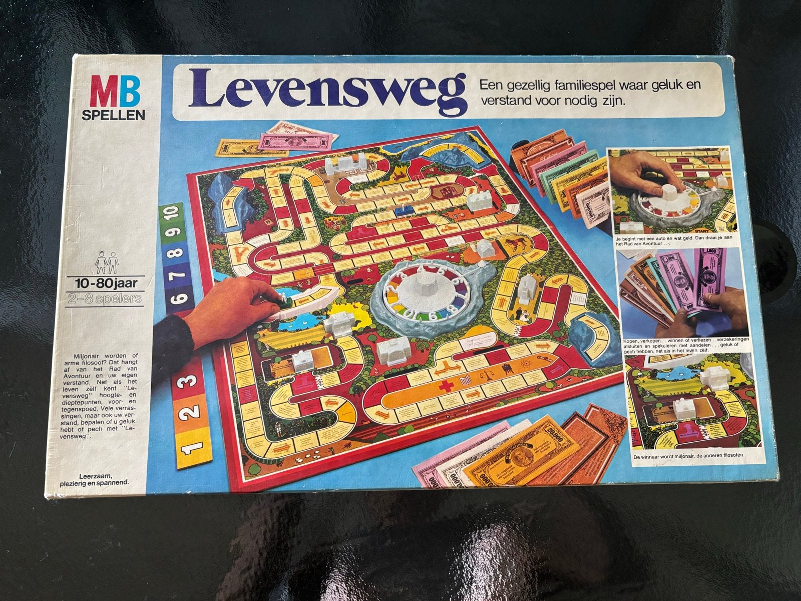 Levensweg Bordspel MB Spellen Vintage Editie 2-6 spelers!, Hobby en Vrije tijd, Gezelschapsspellen | Bordspellen, Drie of vier spelers