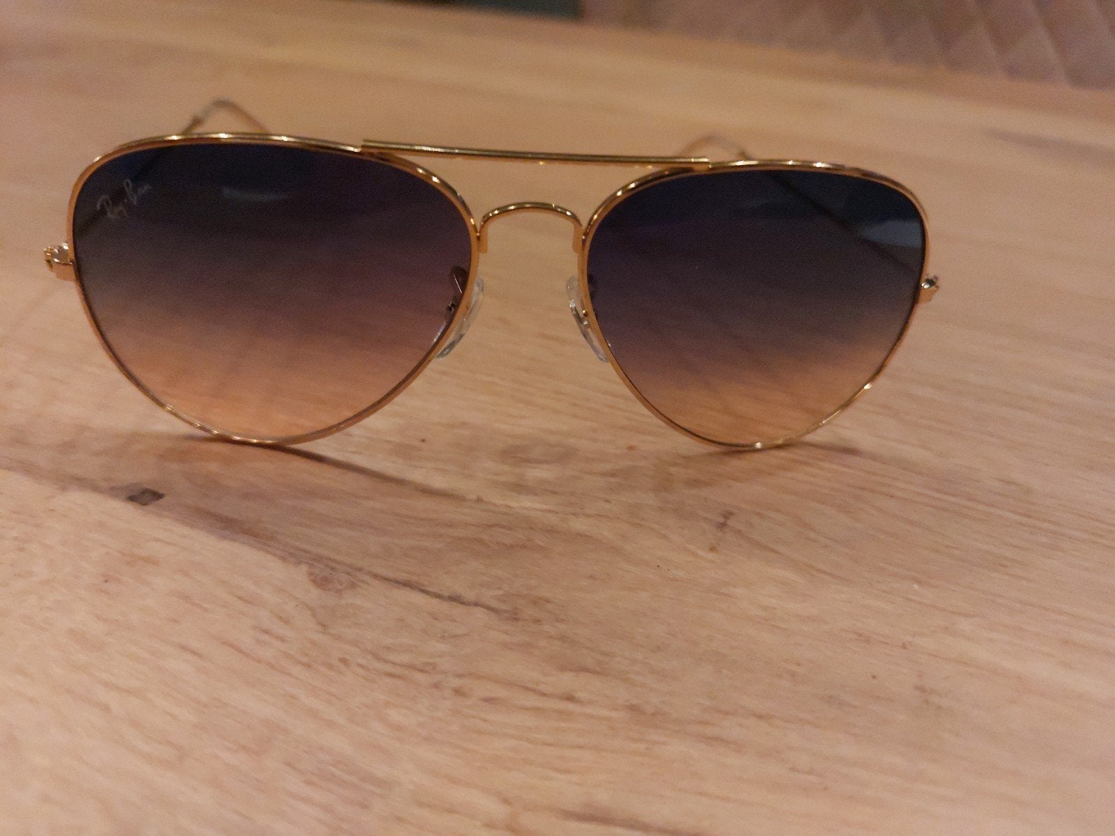 Ray-Ban Zonnebril Aviator - Made in Italy - Tweekleurig Rook, Ophalen