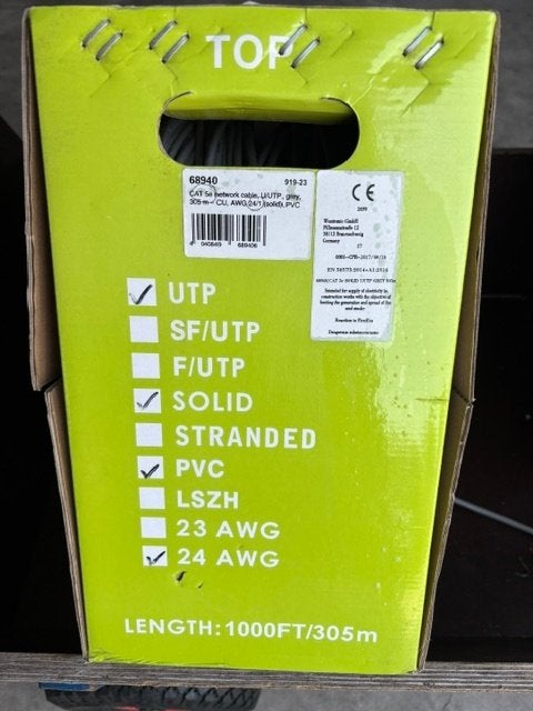 UTP kabel CAT 6 en CAT 5, Computers en Software, Pc- en Netwerkkabels, Nieuw, Ophalen