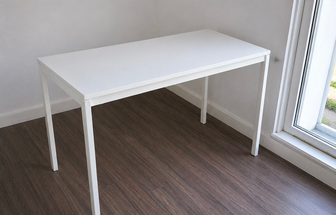 IKEA Witte Tafel - Zo goed als nieuw (125x74x75cm), Ophalen, Overige materialen, 100 tot 150 cm, 50 tot 100 cm