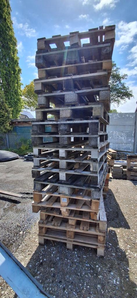 17x paletten 80 x 120cm alles in een koop., Minder dan 3 m³, Ophalen
