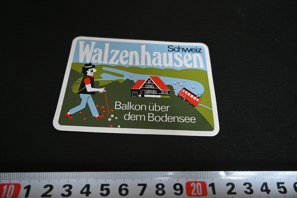 sticker Zwitserland Walzenhausen Balkon über dem Bodensee, Ophalen of Verzenden, Zo goed als nieuw