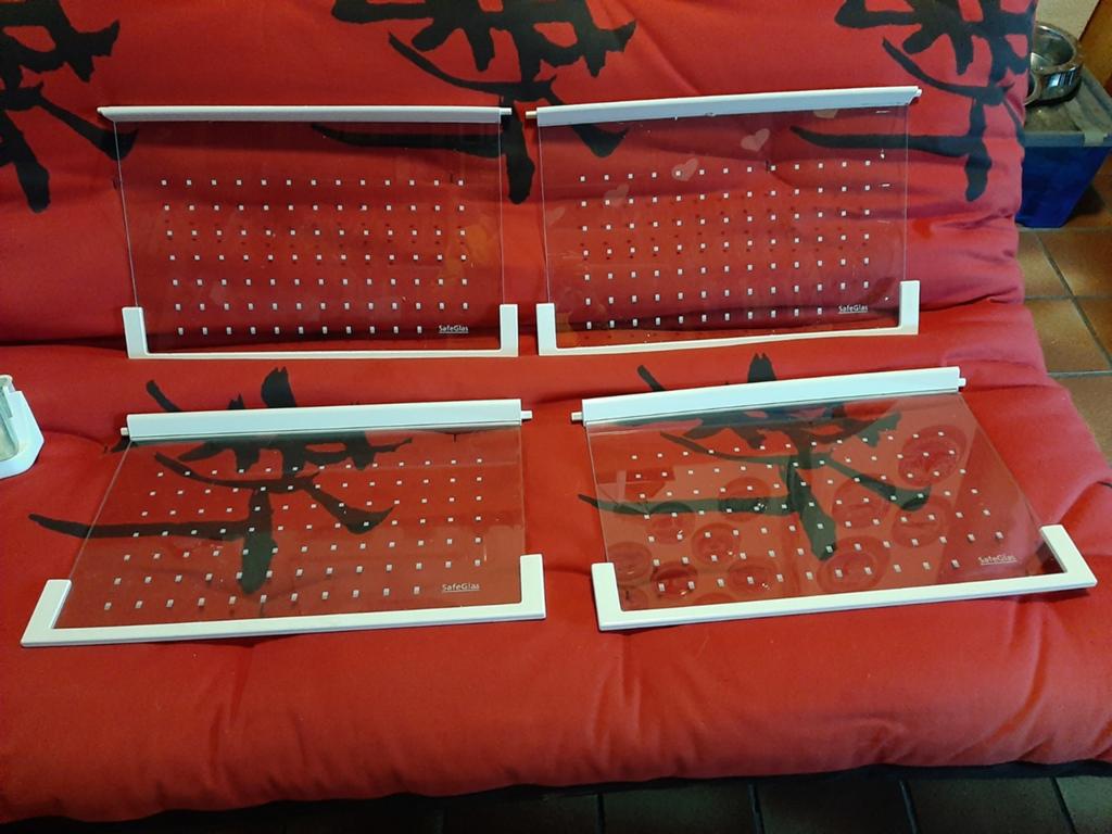 Bauknecht  koelkast onderdelen-glas plaat-boter en kaasvak, Witgoed en Apparatuur, Ophalen of Verzenden, Gebruikt