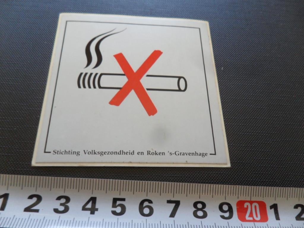sticker Verboden te roken *, Ophalen, Zo goed als nieuw