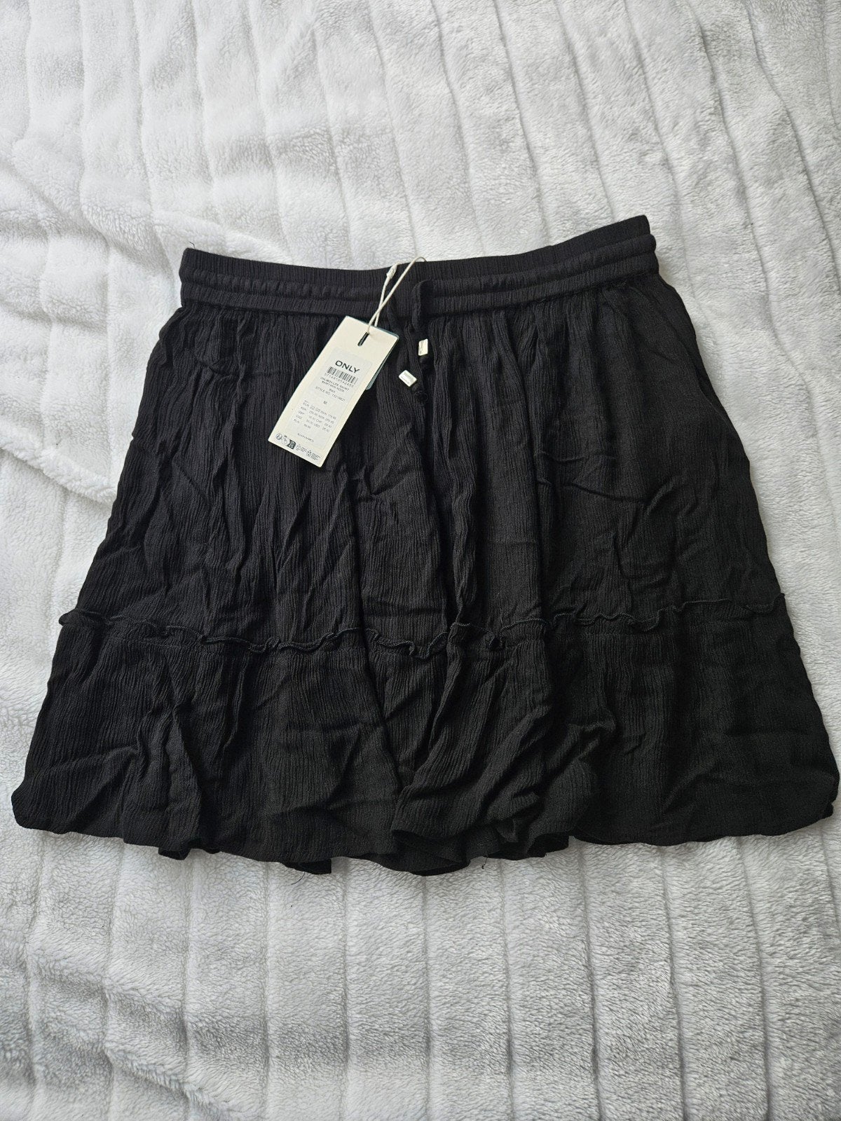 ONLY Ibiza Life Short Skirt WVN NOOS - Maat M, Kleding | Dames, Maat 38/40 (M), Zwart, Nieuw, Ophalen of Verzenden