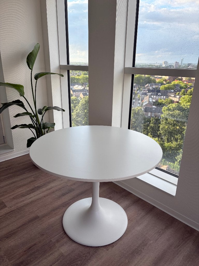 Ronde eettafel wit, Huis en Inrichting, Tafels | Eettafels, Ophalen, 50 tot 100 cm, 100 tot 150 cm, Rond