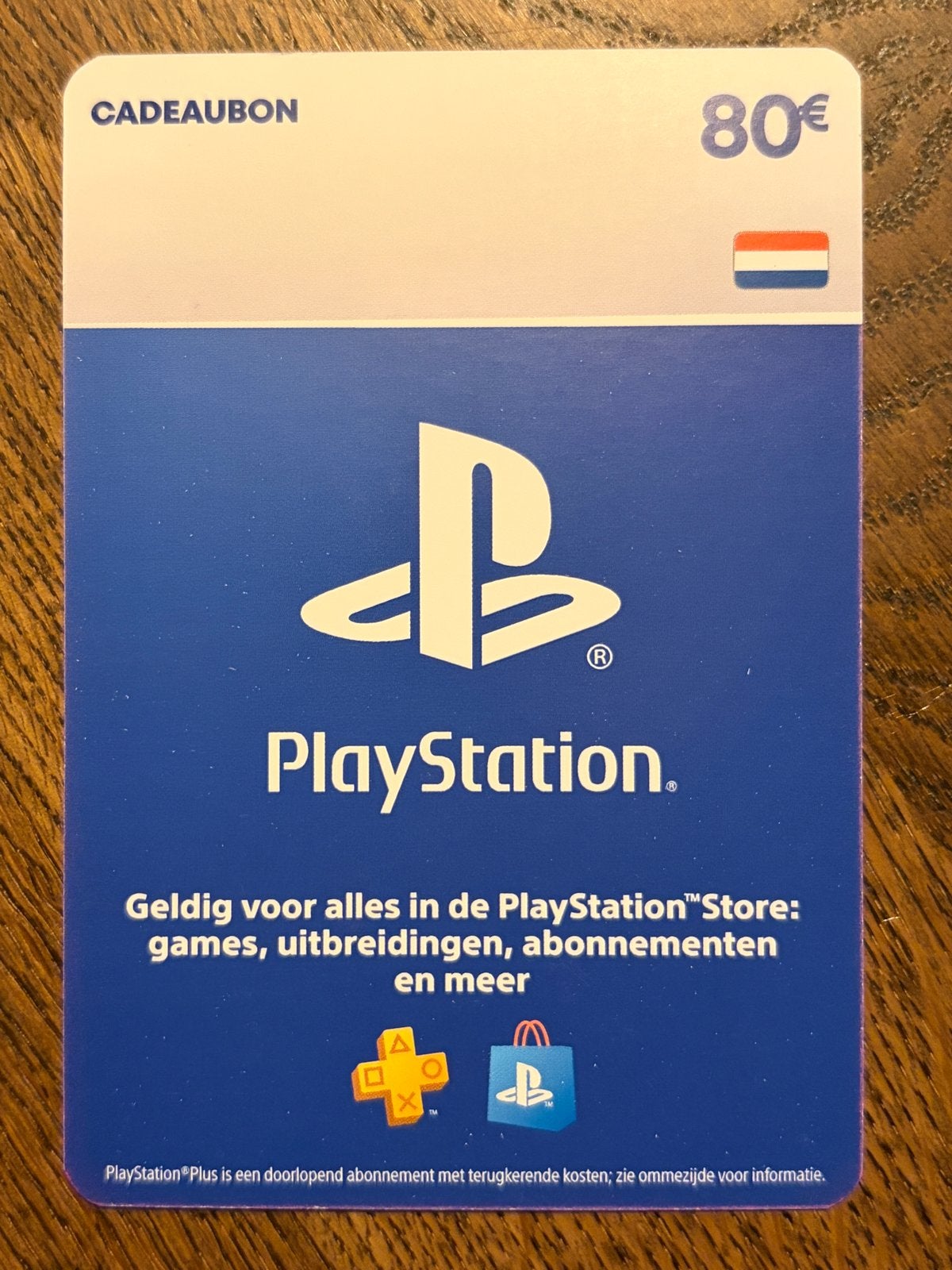 €80 PlayStation Store Cadeaubon Nieuw & Direct Te Gebruiken, Eén persoon, Cadeaubon