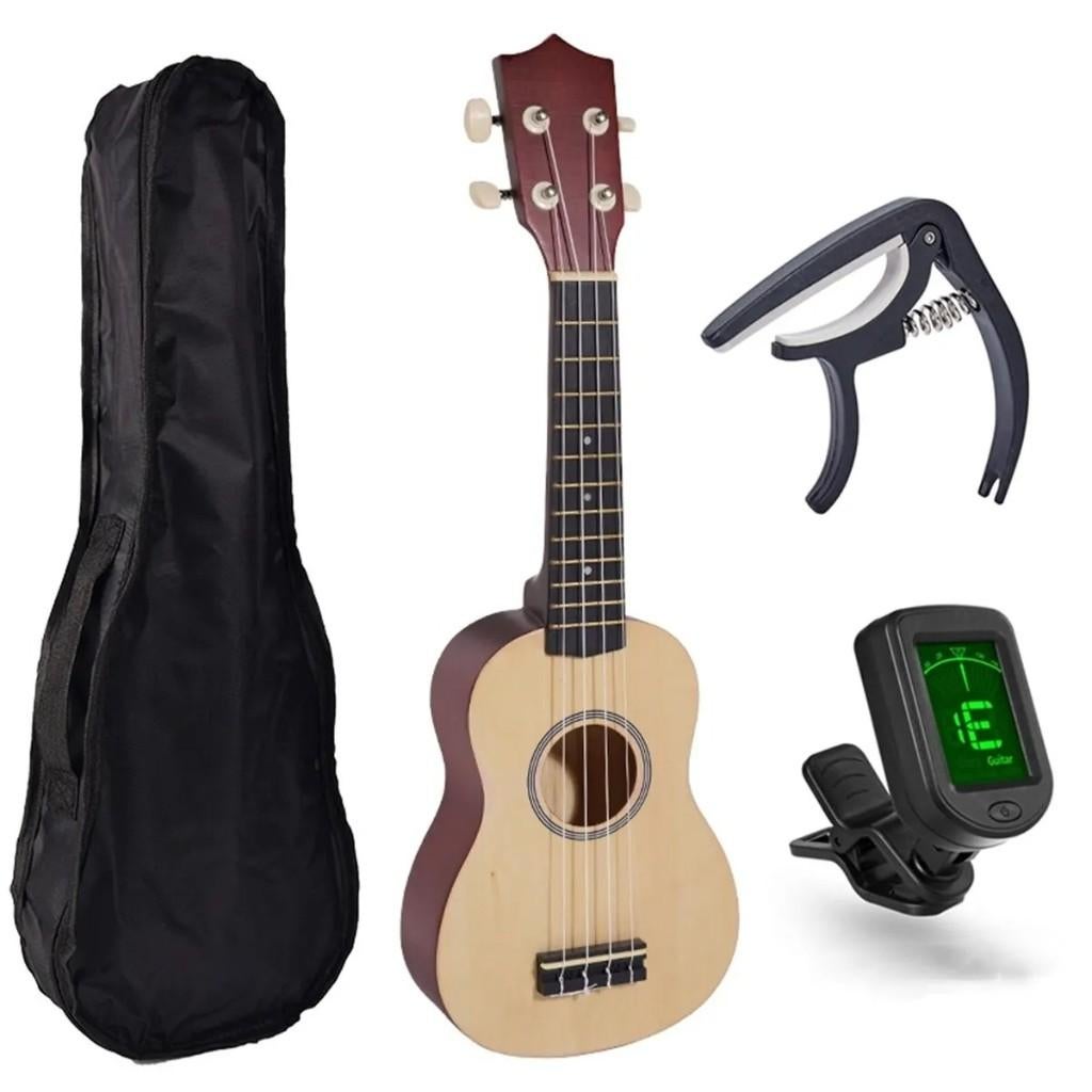 Sopraan 21 inch ukulele set inclusief tas, tuner en capo, Ophalen of Verzenden, Nieuw, Overige typen, Met koffer