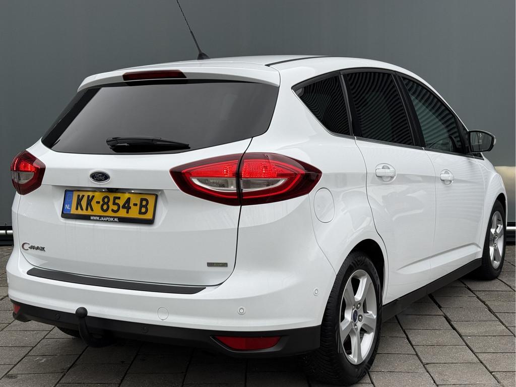 Ford C-MAX BWJ 2016 | 1.5T 150PK Titanium AUTOMAAT | TREKHAA, 15 km/l, 4 cilinders, 150 pk, Leder en Stof