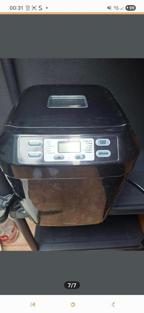 Inventum broodmachine, Witgoed en Apparatuur, Broodbakmachines, Ophalen, Zo goed als nieuw