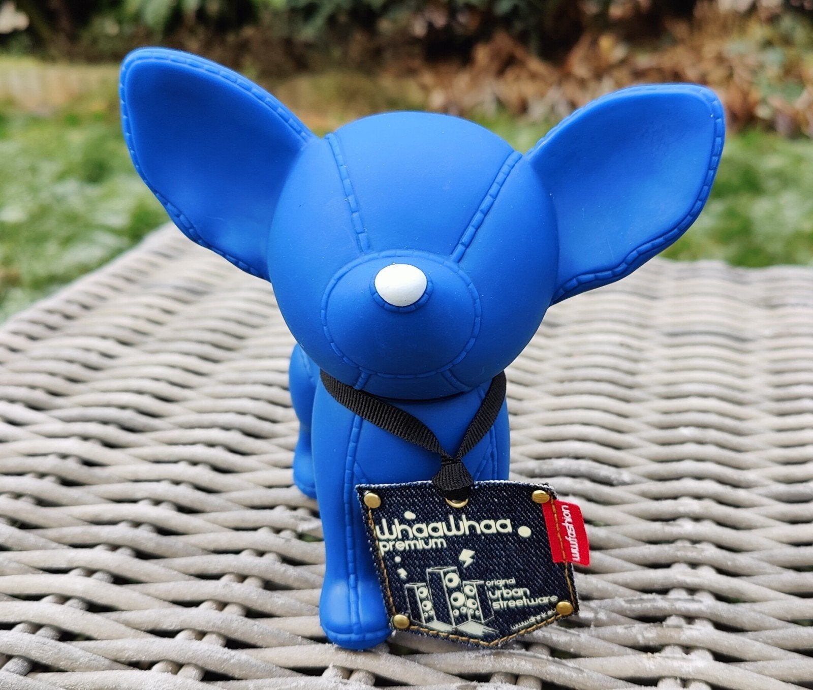 blauwe chihuahua spaarpot - Whagwhaa Premium, Ophalen of Verzenden, Gebruikt, Kunststof, Dier