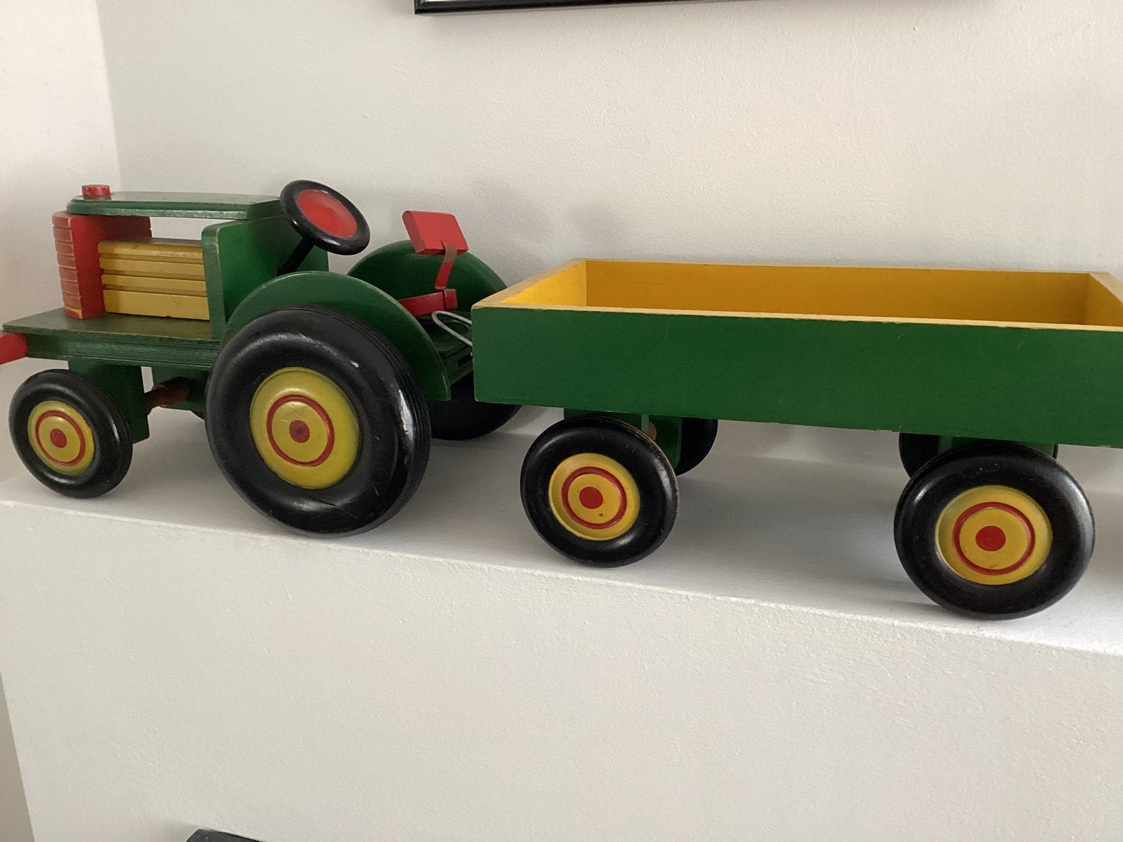 Grote traktor met aanhanger jaren 50, Ophalen of Verzenden
