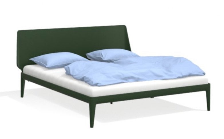 Showroom Auping Essential 180x200 Pine Green incl Hoofdbord, Tweepersoons, Ophalen of Verzenden, Zo goed als nieuw, 180 cm
