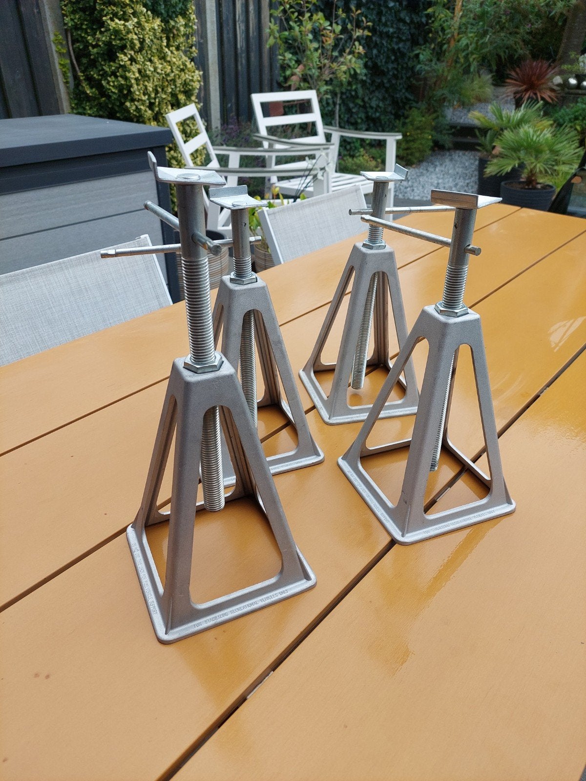 Assteunen 4 stuks, Auto diversen, Autogereedschap, Ophalen, Gebruikt