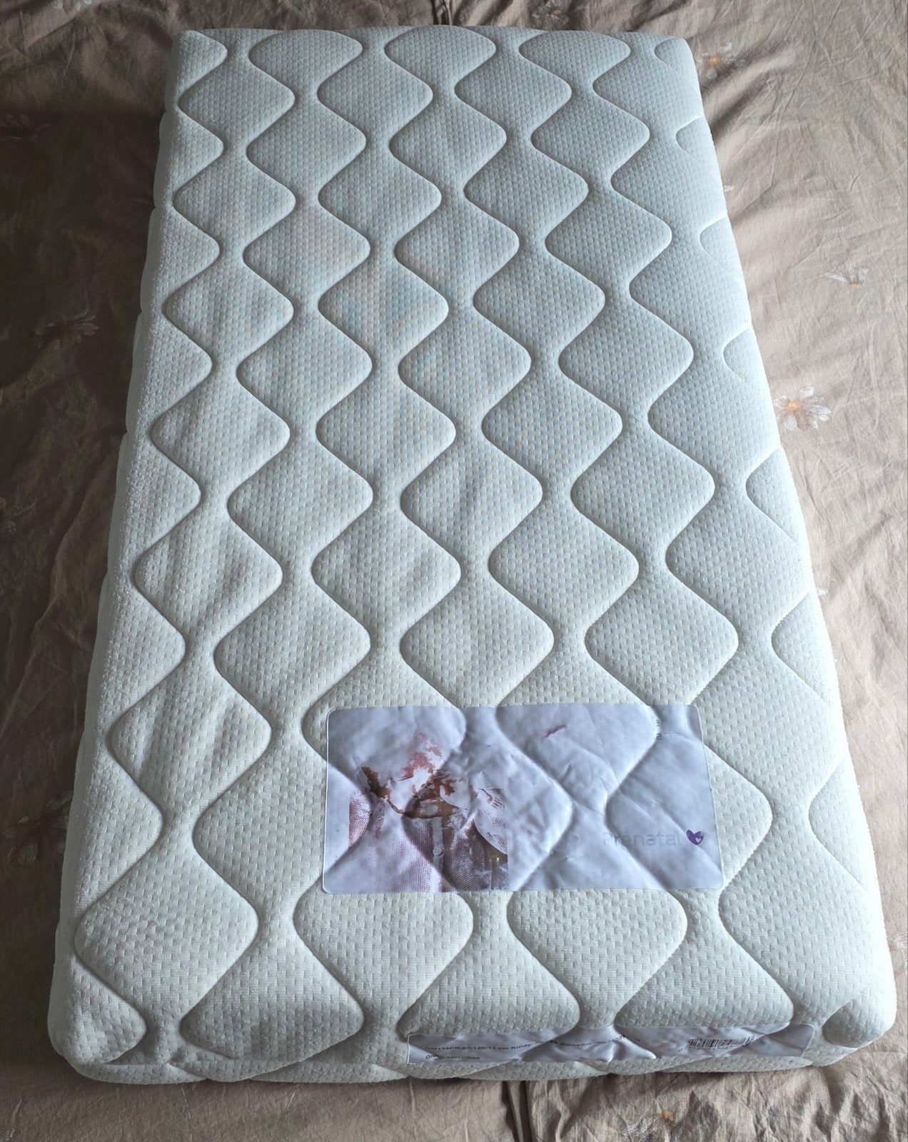 Kinder Matras 60x120 cm pocketvering prenatal, Ophalen, 190 cm of minder, Zo goed als nieuw, Matras