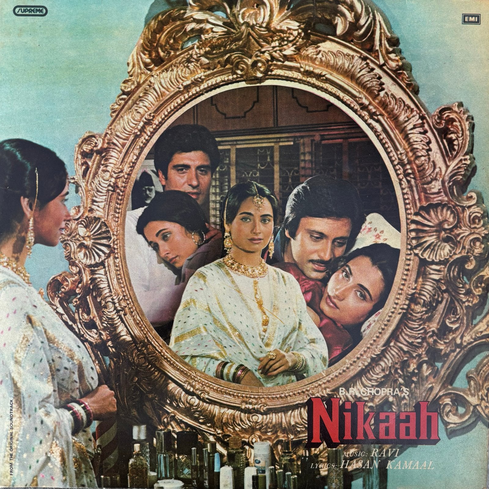 Nikaah (1982) Bollywood Soundtrack LP - Ravi, Hasan Kamaal, Cd's en Dvd's, Ophalen of Verzenden, Gebruikt, 12 inch