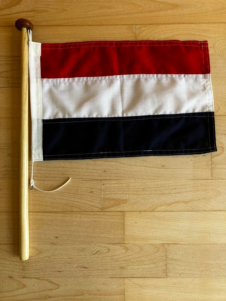 Bootwimpel met gelakte stok (nieuw), Ophalen of Verzenden, Nieuw