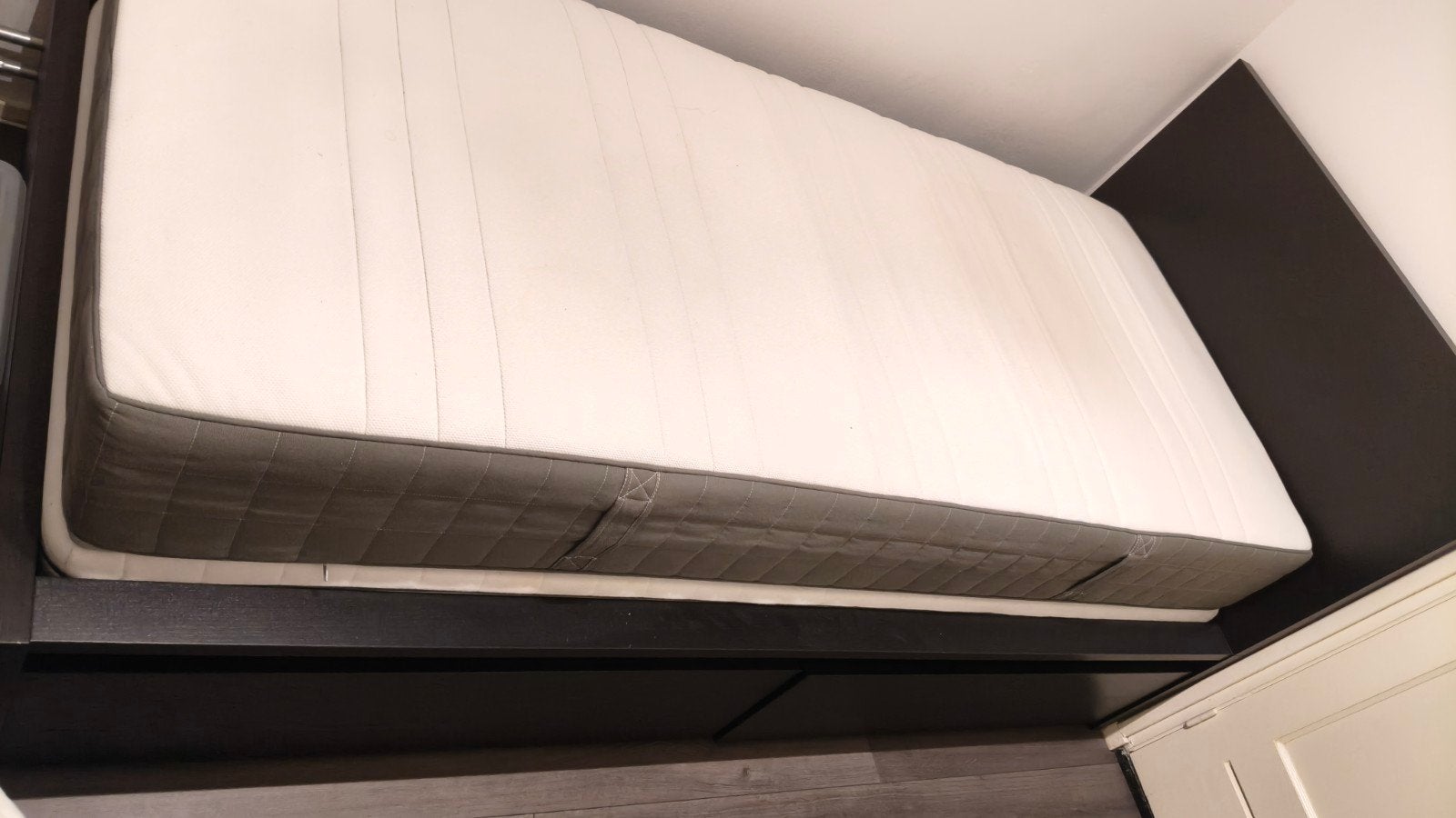 Eenpersoonsbed met matras en opbergruimte, Ophalen, Gebruikt, 90 cm, Eenpersoons
