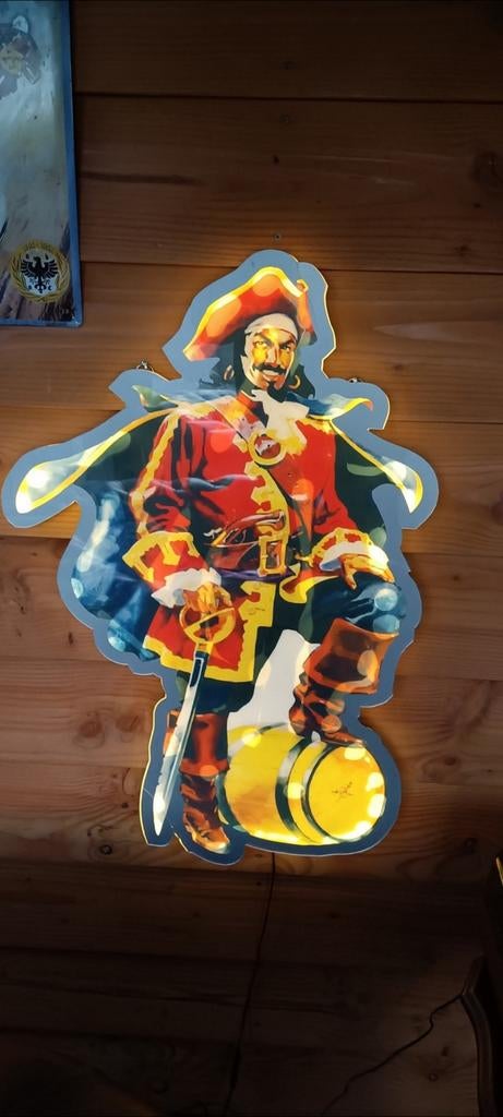 Captain Morgan LED Lichtreclame / Wandlamp, Ophalen, Lichtbak of (neon) lamp