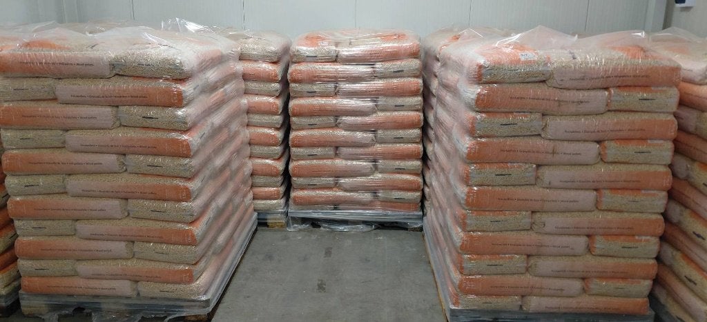 Pellets Pure power EN A1 Plus naaldhout houtkorrel bix, 6 m³ of meer, Ophalen, Overige houtsoorten, Blokken